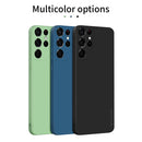For Samsung Galaxy S21 Ultra 5G PINWUYO Touching Series Liquid Silicone TPU Shockproof Case(Blue)