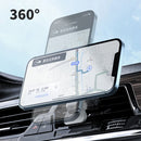 W-987 Magnetic Suction 15W Wireless Charger Car Air Outlet Bracket for iPhone and other Smart Phones(White)