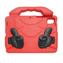 For Lenovo Tab M10 FHD Plus 2nd Gen TB-X606F EVA Material Children Flat Anti Falling Cover Protective Shell With Thumb Bracket(Red)