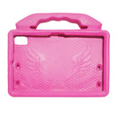 For Lenovo Tab M10 FHD Plus 2nd Gen TB-X606F EVA Material Children Flat Anti Falling Cover Protective Shell With Thumb Bracket(Rose Red)