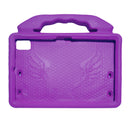 For Lenovo Tab M10 FHD Plus 2nd Gen TB-X606F EVA Material Children Flat Anti Falling Cover Protective Shell With Thumb Bracket(Purple)