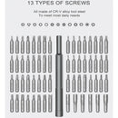 A63 63 in 1 Screwdriver Set Mobile Phone Tablet Computer Disassembly and Maintenance Tool