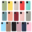 Solid Color Frosted TPU Phone Case For iPhone 13 mini(Green tea)