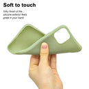 Solid Color Frosted TPU Phone Case For iPhone 13 mini(Green tea)