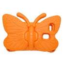 For Galaxy Tab A7 Lite T220/T225 2021 Butterfly Bracket Style EVA Children Falling Proof Cover Protective Case(Orange)