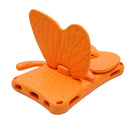 For Galaxy Tab A7 Lite T220/T225 2021 Butterfly Bracket Style EVA Children Falling Proof Cover Protective Case(Orange)