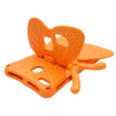 For Galaxy Tab A7 Lite T220/T225 2021 Butterfly Bracket Style EVA Children Falling Proof Cover Protective Case(Orange)