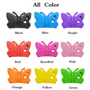 For Galaxy Tab A7 Lite T220/T225 2021 Butterfly Bracket Style EVA Children Falling Proof Cover Protective Case(Orange)