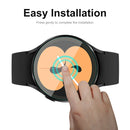 2 PCS For Samsung Galaxy Watch4 40mm ENKAY Hat-Prince Crystal Screen Protector Anti-scratch Watch Film