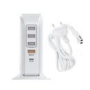 PD-36W PD3.0 + QC3.0 4-port USB Mobile Phone Charging Sailboat Multi Port Charger, EU Plug