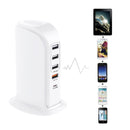 PD-36W PD3.0 + QC3.0 4-port USB Mobile Phone Charging Sailboat Multi Port Charger, UK Plug