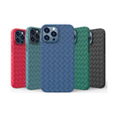 Full Coverage Woven Shockproof TPU Case For iPhone 13 Pro Max(Black)