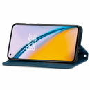 For OnePlus Nord 2 Retro Skin Feel Business Magnetic Horizontal Flip Leather Case with Holder & Card Slots & Wallet & Photo Frame(Blue)