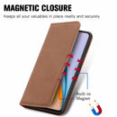 For OnePlus Nord 2 Retro Skin Feel Business Magnetic Horizontal Flip Leather Case with Holder & Card Slots & Wallet & Photo Frame(Brwon)