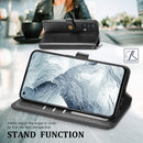 For OPPO Realme GT Master Solid Color Leather Buckle Phone Case with Lanyard & Photo Frame & Card Slot & Wallet & Stand Function(Black)