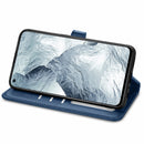For OPPO Realme GT Master Solid Color Leather Buckle Phone Case with Lanyard & Photo Frame & Card Slot & Wallet & Stand Function(Blue)