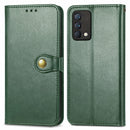 For OPPO Realme GT Master Solid Color Leather Buckle Phone Case with Lanyard & Photo Frame & Card Slot & Wallet & Stand Function(Green)
