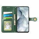For OPPO Realme GT Master Solid Color Leather Buckle Phone Case with Lanyard & Photo Frame & Card Slot & Wallet & Stand Function(Green)