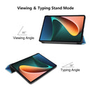 For Xiaomi Mi Pad 5 / 5 Pro ENKAY Custer Texture Horizontal Flip PU+PC Leather Case with Three-folding Holder & Sleep / Wake-up Function(Dark Blue)