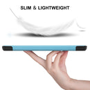 For Xiaomi Mi Pad 5 / 5 Pro ENKAY Custer Texture Horizontal Flip PU+PC Leather Case with Three-folding Holder & Sleep / Wake-up Function(Light Blue)
