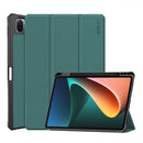 For Xiaomi Mi Pad 5 / 5 Pro ENKAY Custer Texture Horizontal Flip PU+TPU Leather Case with Three-folding Holder & Sleep / Wake-up Function & Pen Holder(Dark Green)