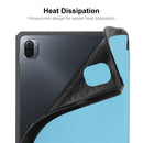 For Xiaomi Mi Pad 5 / 5 Pro ENKAY Custer Texture Horizontal Flip PU+TPU Leather Case with Three-folding Holder & Sleep / Wake-up Function & Pen Holder(Dark Green)