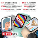 D7 Pro Max 1.77 inch Waterproof Smart Watch, NFC, GPS Position / Bluetooth Call / Heart Rate /Blood Pressure / Blood Oxygen Sleep Monitoring(Green)