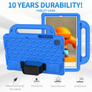 For Lenovo Tab M10 Plus TB-X606 10.3 Diamond Series EVA Anti-Fall Shockproof Sleeve Protective Shell Case with Holder & Strap(Black)