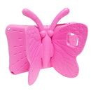 For Galaxy Tab A7 10.4 2020 T500/T505 Butterfly Bracket Style EVA Children Falling Proof Cover Protective Case(Rose Red)