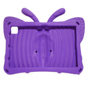 For Galaxy Tab A7 10.4 2020 T500/T505 Butterfly Bracket Style EVA Children Falling Proof Cover Protective Case(Purple)
