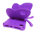 For Galaxy Tab A7 10.4 2020 T500/T505 Butterfly Bracket Style EVA Children Falling Proof Cover Protective Case(Purple)