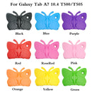 For Galaxy Tab A7 10.4 2020 T500/T505 Butterfly Bracket Style EVA Children Falling Proof Cover Protective Case(Purple)