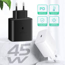 M135 45W USB-C / Type-C Port Fast Charger, EU Plug(Black)
