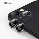 ENKAY Hat-Prince Aluminium Alloy + Tempered Glass Camera Lens Cover Film Ring for iPhone 13 / 13 mini(Black)