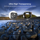 ENKAY Hat-Prince Aluminium Alloy + Tempered Glass Camera Lens Cover Film Ring for iPhone 13 / 13 mini(Red)