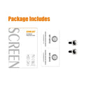 ENKAY Hat-Prince Aluminium Alloy + Tempered Glass Camera Lens Cover Film Ring for iPhone 13 / 13 mini(Silver)