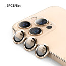 ENKAY Hat-Prince Aluminium Alloy + Tempered Glass Camera Lens Cover Film Ring for iPhone 13 Pro / 13 Pro Max(Gold)