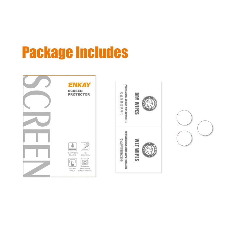 1 Set ENKAY Hat-Prince Case Friendly Tempered Glass Camera Lens Film Anti-Scratch Protector for iPhone 13 Pro / 13 Pro Max