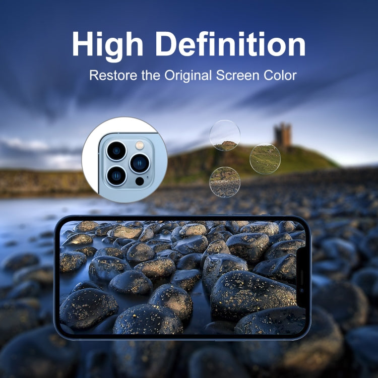 1 Set ENKAY Hat-Prince Case Friendly Tempered Glass Camera Lens Film Anti-Scratch Protector for iPhone 13 Pro / 13 Pro Max
