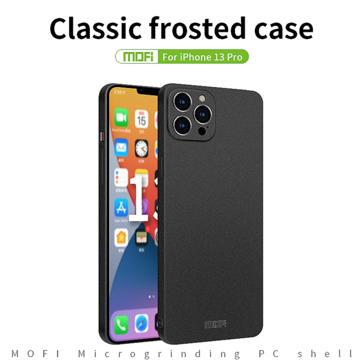 MOFI Fandun Series Frosted PC Ultra-thin All-inclusive Protective Case For iPhone 13 Pro(Black)