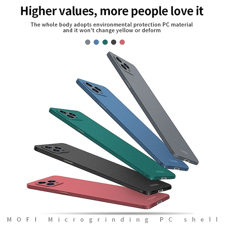 MOFI Fandun Series Frosted PC Ultra-thin All-inclusive Protective Case For iPhone 13 Pro(Red)