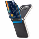 For Samsung Galaxy Z Flip3 5G Litchi Pattern Folding Leather Shockproof Card All-inclusive Case(Black)