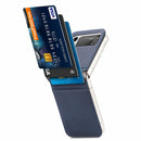 For Samsung Galaxy Z Flip3 5G Litchi Pattern Folding Leather Shockproof Card All-inclusive Case(Blue)