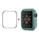 ENKAY Hat-Prince PC Frame + Full Coverage PMMA HD Screen Protector Film for Apple Watch Series 7 41mm(Green)