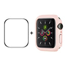 ENKAY Hat-Prince PC Frame + Full Coverage PMMA HD Screen Protector Film for Apple Watch Series 7 45mm(Pink)