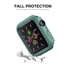 ENKAY Hat-Prince PC Frame + Full Coverage PMMA HD Screen Protector Film for Apple Watch Series 7 45mm(Transparent)