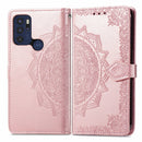 For Motorola Moto G60S Mandala Embossing Pattern Horizontal Flip Leather Case with Holder & Card Slots & Wallet & Lanyard(Rose Gold)