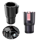 2-in-1 Smart Car Cup Cooler Outdoor Travel Heater Portable Auto Mini Refrigerator 12V Cooling Heating Cup and Drink Holder(Purple)