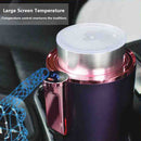 2-in-1 Smart Car Cup Cooler Outdoor Travel Heater Portable Auto Mini Refrigerator 12V Cooling Heating Cup and Drink Holder(Black)