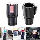 2-in-1 Smart Car Cup Cooler Outdoor Travel Heater Portable Auto Mini Refrigerator 12V Cooling Heating Cup and Drink Holder(Black)